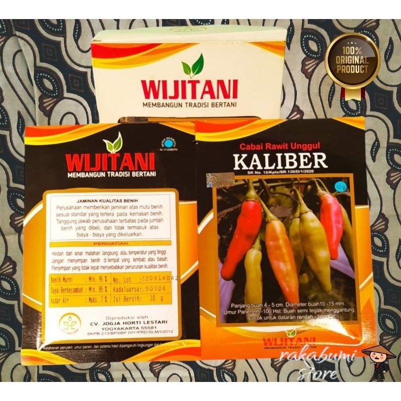 benih cabe rawit unggul KALIBER 10 GRAM cabai kaliber 10 gram