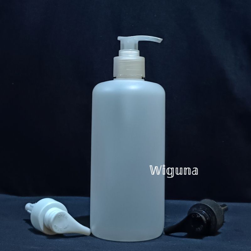 Botol Pump 500ml Hdpe Natural / Botol HDPE 500ml Natural Pump Lotion / Botol Handshop 500ml Natural