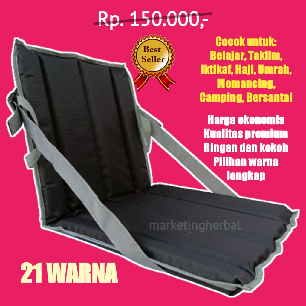 Kursi Lesehan Lipat Sende Senderan Senden