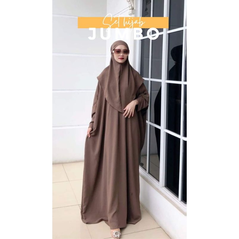 Set hijab jumbo crinkle