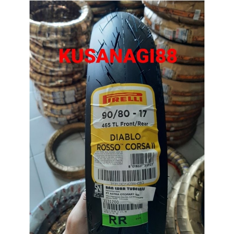 Ban Pirelli Diablo Rosso Corsa 2 90/80-17 Tubeless Soft Compound Racing Ninja RR CBR SATRIA FU