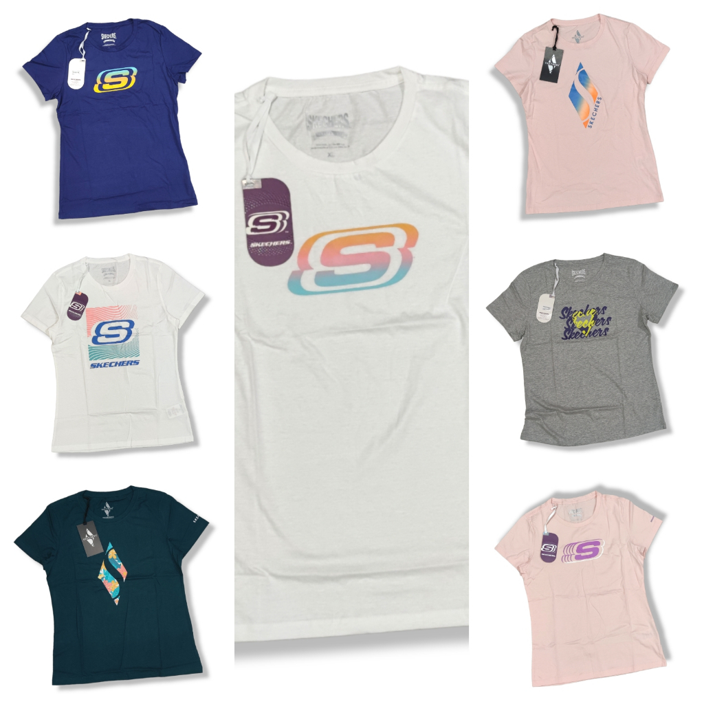 Kaos Skechers Women Basic Tee Original