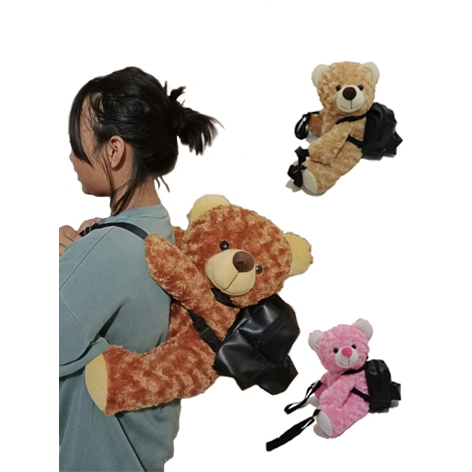 Tas Boneka Beruang 3D Pakai Ransel  Gendong Lucu Terbaru