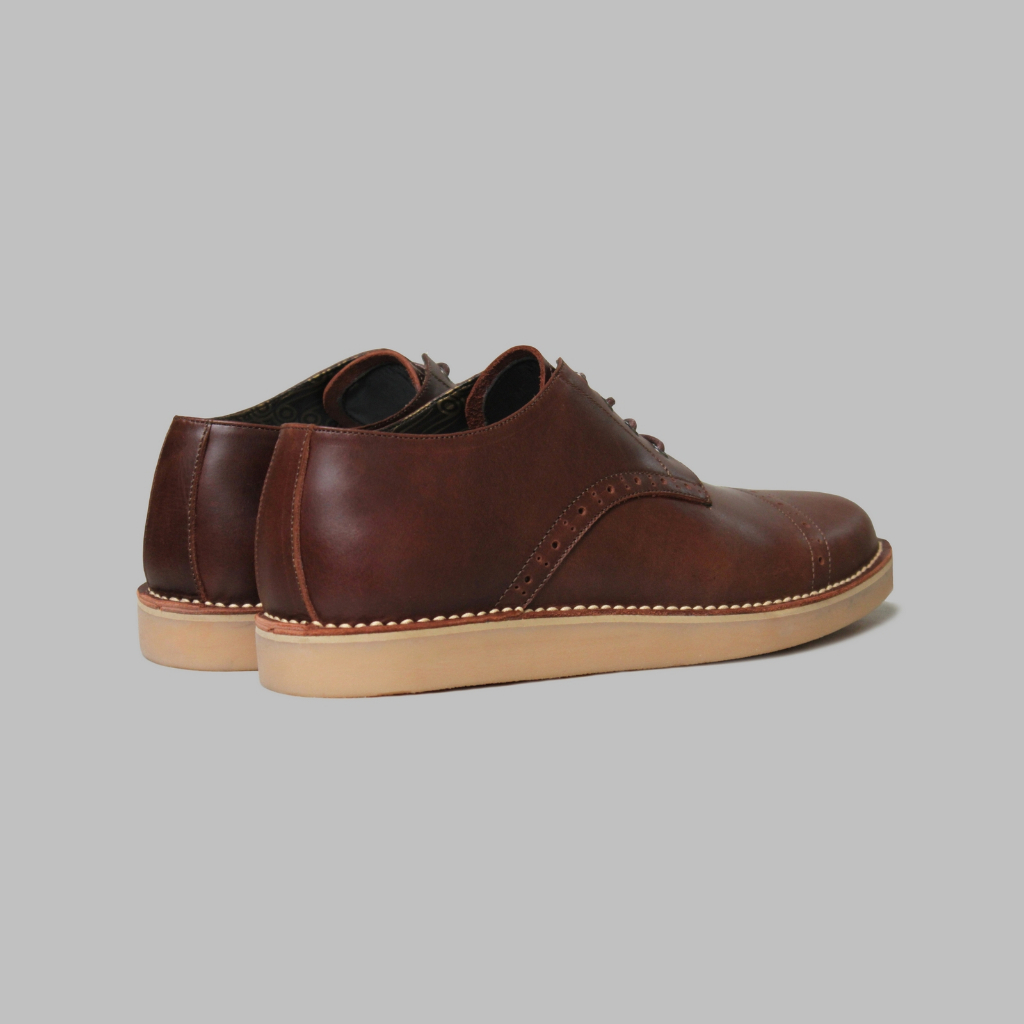 ARTAP Footwear - Sepatu Kulit Asli Boots Pria - Lux Brown Cream Sole