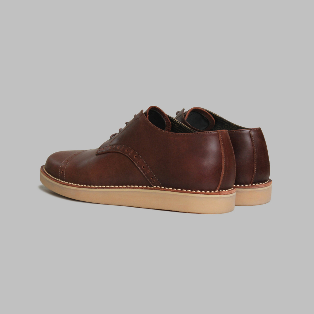 ARTAP Footwear - Sepatu Kulit Asli Boots Pria - Lux Brown Cream Sole