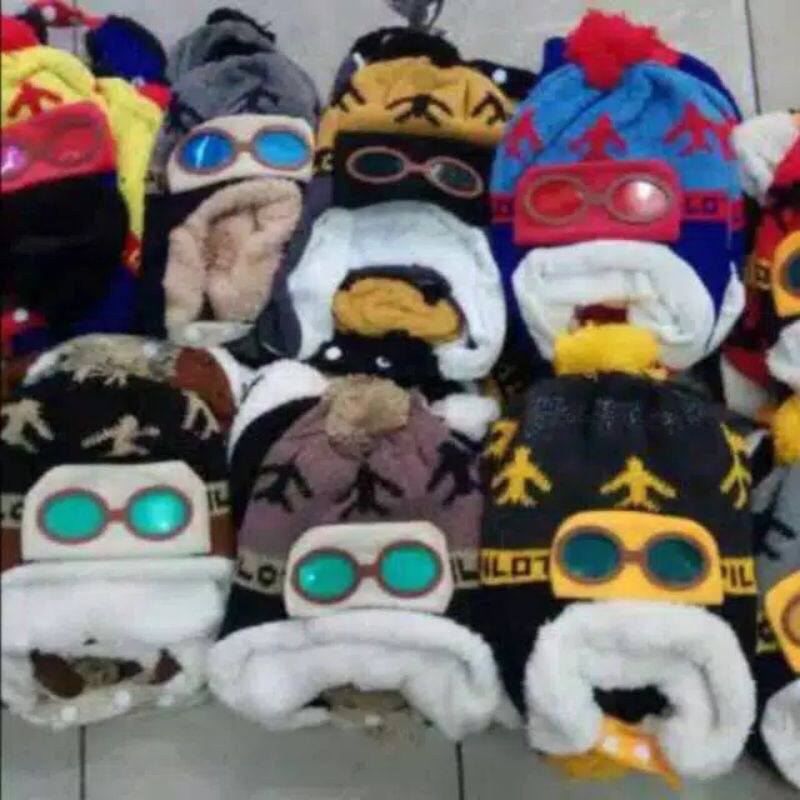 COD Topi Kupluk Pilot Anak Laki // Kupluk Pilot Anak Terbaru Desaian Lucu // Kupluk Pilot Anak Nyaman Dipakai Bahan Lembut