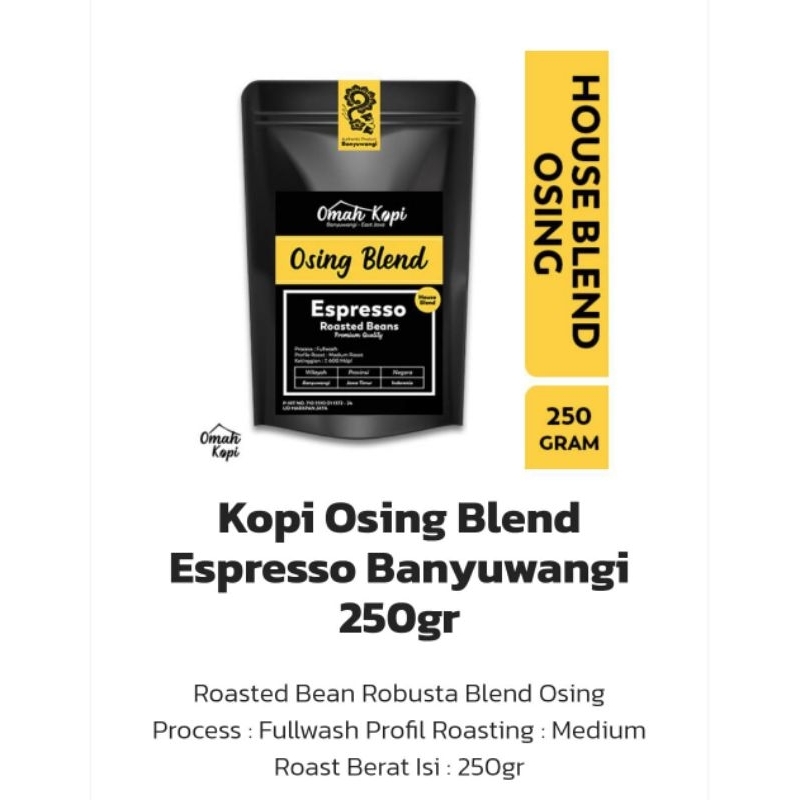 

~OMAH_KOPI~Robusta Blend Osing 1kg