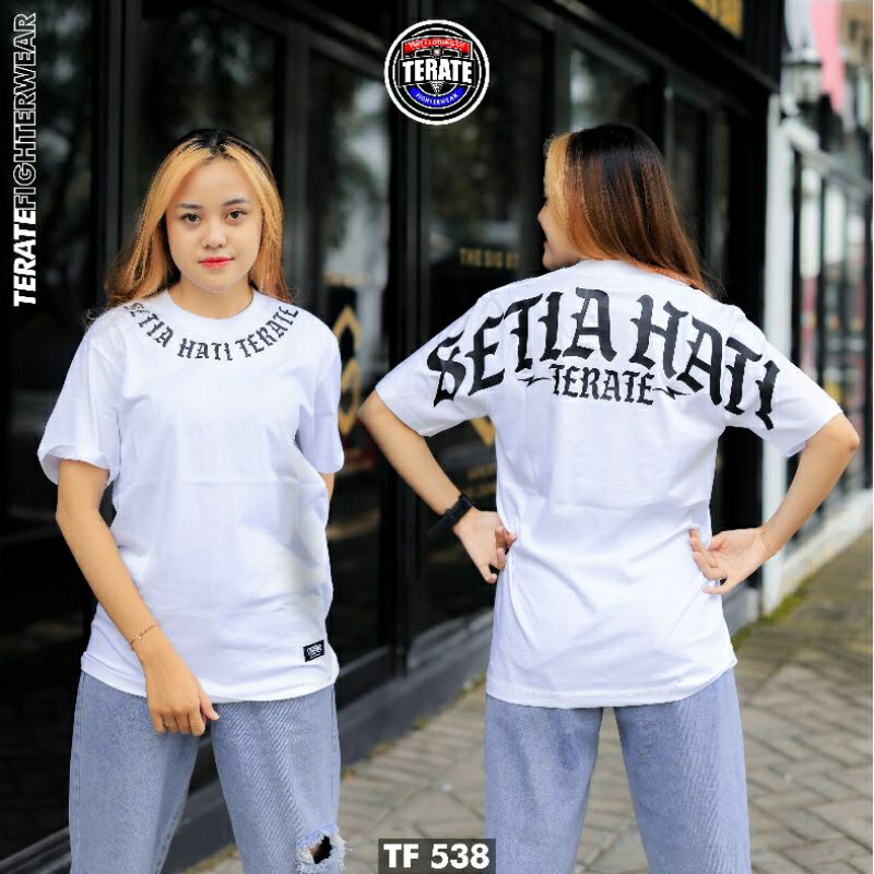 KAOS PSHT PUTIH TERBARU KAOS SH TERATE KAOS TERATE FIGHTERWEAR TF 538