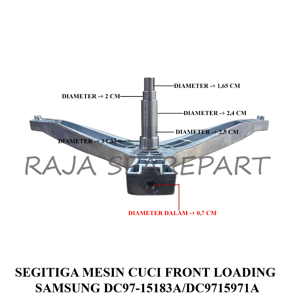 Segitiga Tabung Mesin Cuci SAMSUNG Front Loading DC97-15183A