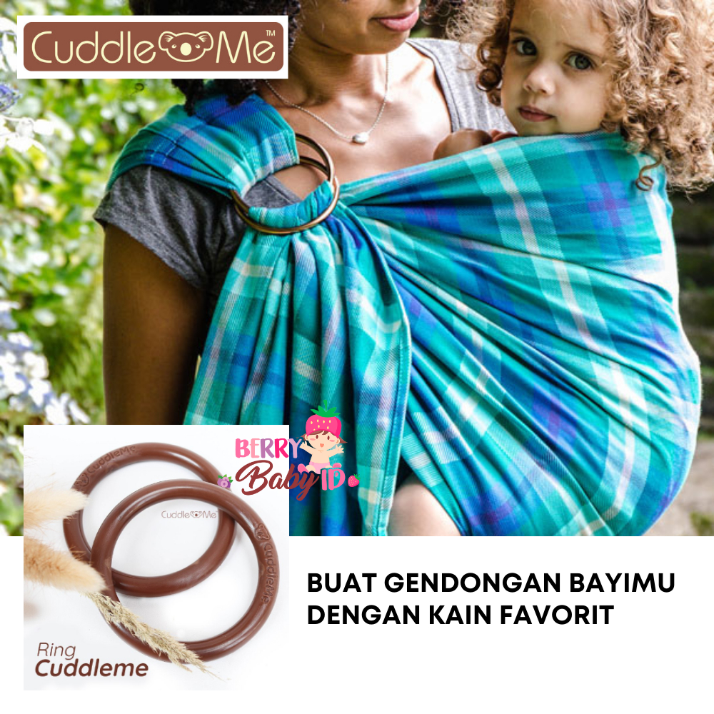 Cuddle Me 2 Pcs Ring DIY Gendongan Samping Cukin Bayi Kuat Tersertifikasi CME027 Berry Mart