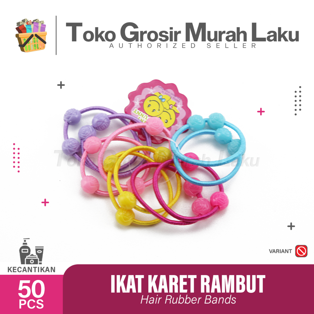 IKAT RAMBUT ANAK ANAK / KARET IKAT RAMBUT / KUNCIRAN ANAK KOREA isi 50