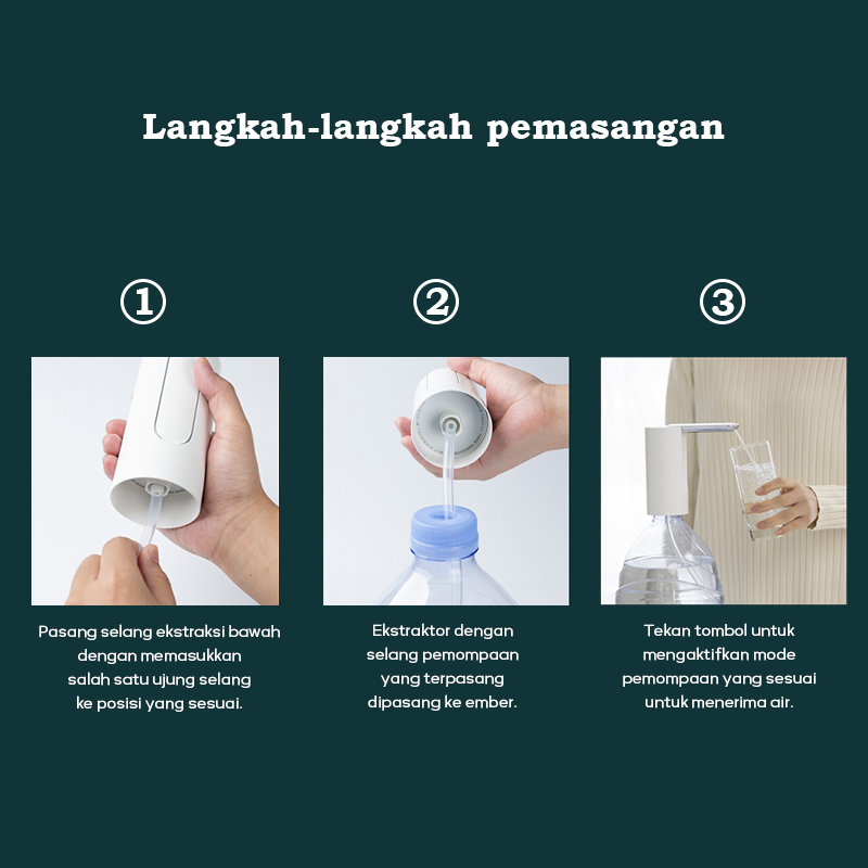 Pompa Air Galon Lipat/Pompa Galon Air Elektrik/Wireless Smart Water Dispenser/Lipat Water Pump Dispenser/POMPA AIR GALON CHARGE