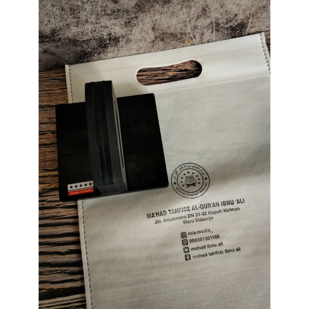stempel jumbo stempel plastik tas spunbond stempel logo custom stempel custom