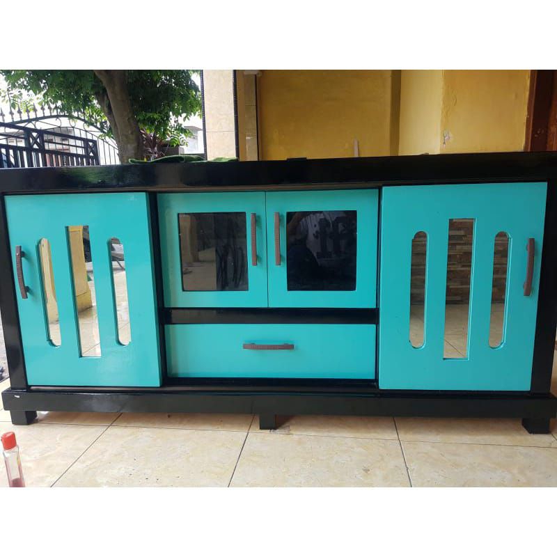 BUFFET TV MINIMALIS RAK TV PANJANG LEMARI PANJANG RAK PANJANG ELEGAN