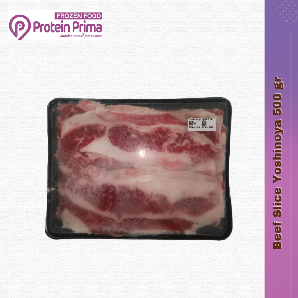 

Daging Sapi Slice Yoshinoya 500 gr/ AUS Beef Slice/ Beef Slice Lemak Yoshinoya AUS