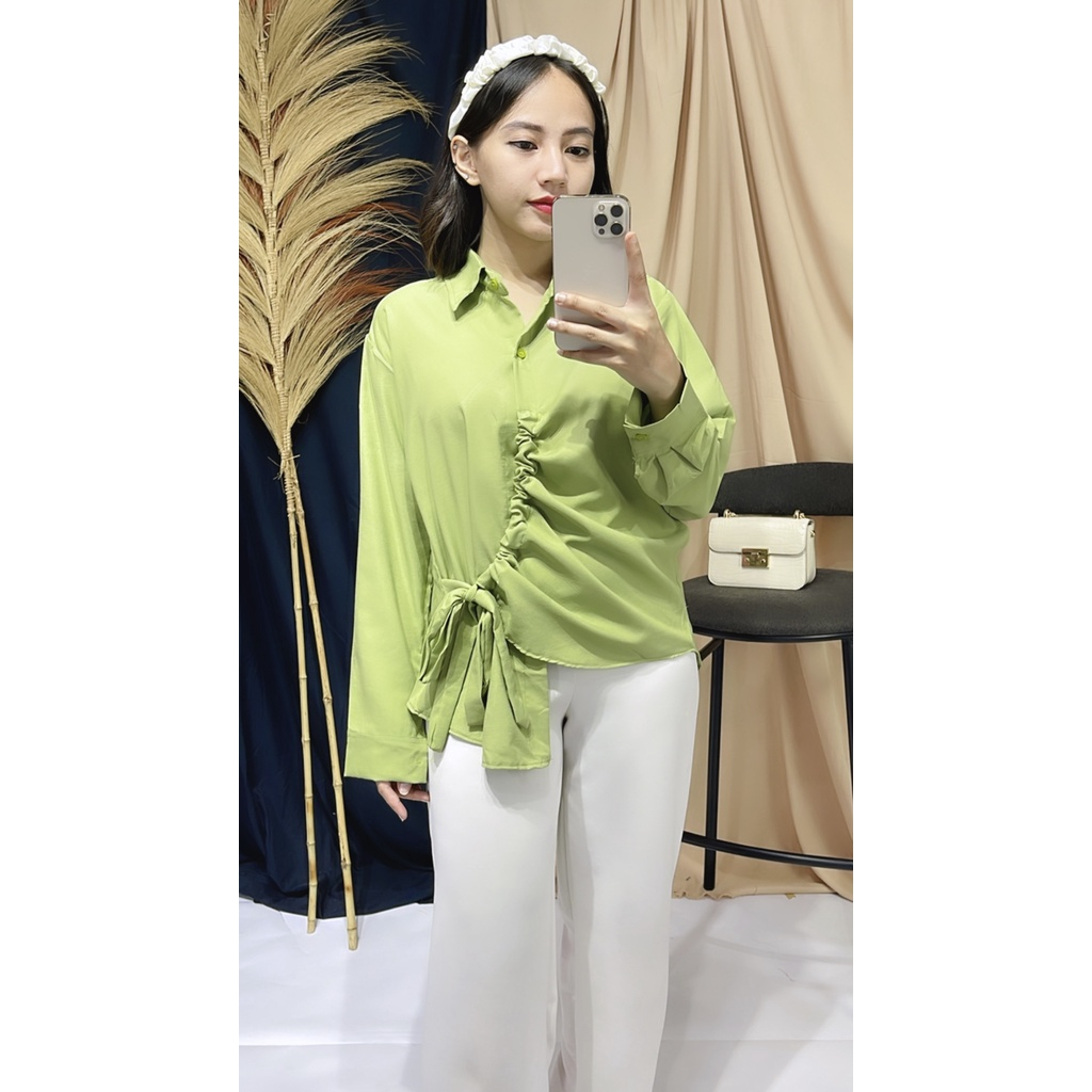 SILFA KEMEJA SERUT / Top Shirt Serut Wanita