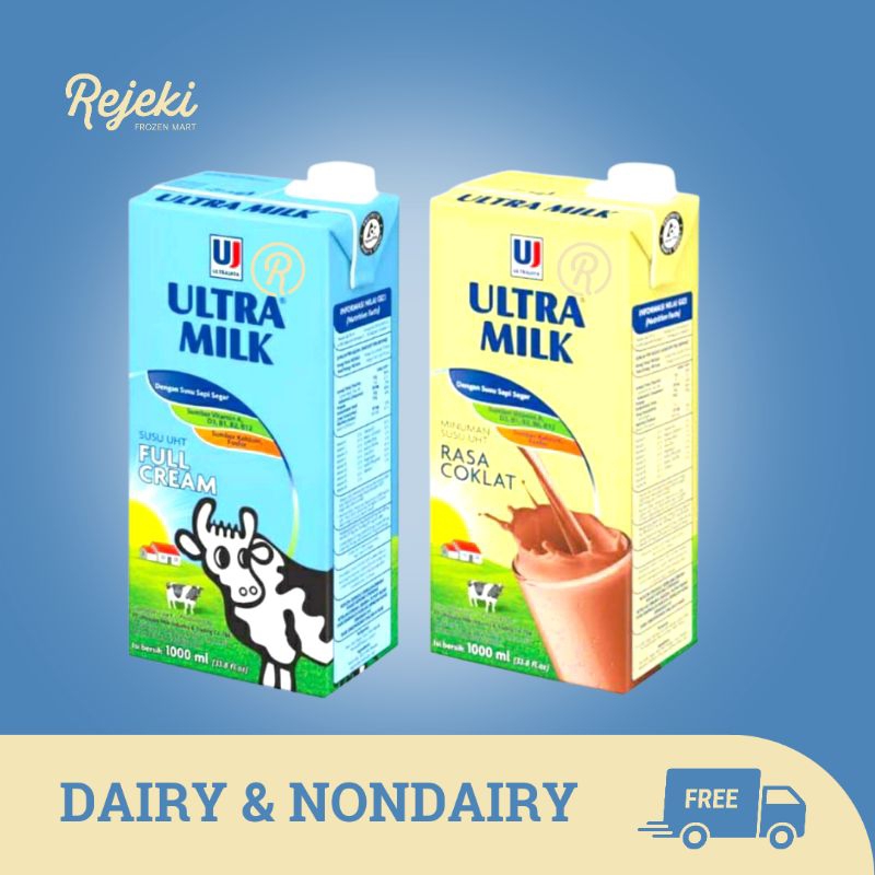 

Susu Ultra Milk Full Cream 1lt - Rejeki Frozen Mart