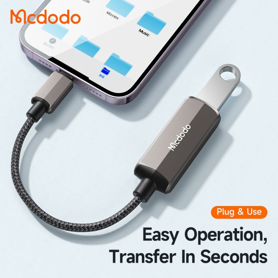 Mcdodo CA-2690 Converter OTG USB 3.0 To Lightning Charger 2.4A Iphone