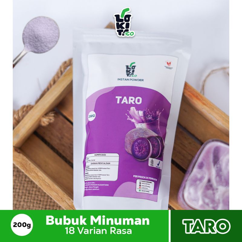 

Lokita Bubuk Minuman CREAMY TARO Premium Instant Powder 200g