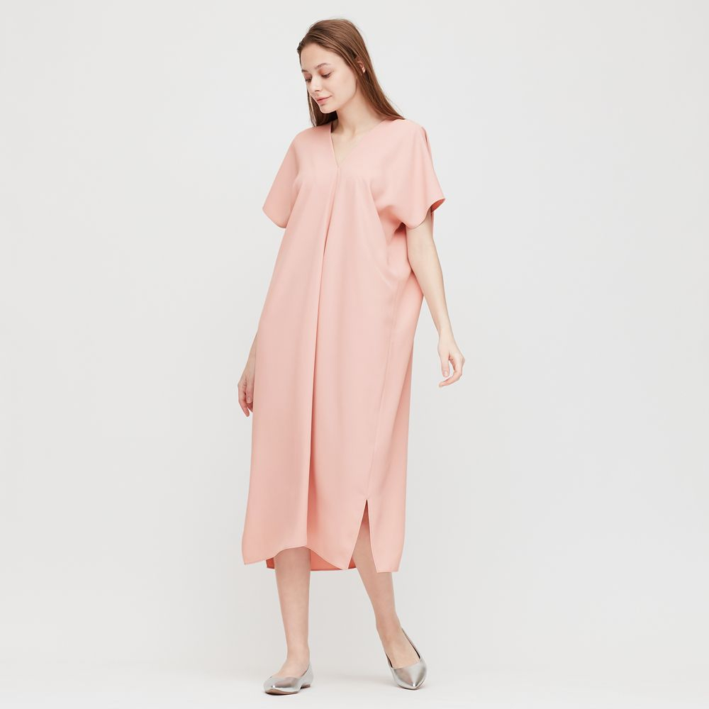 Uniqlo Kaftan Rayon Maxi Dress