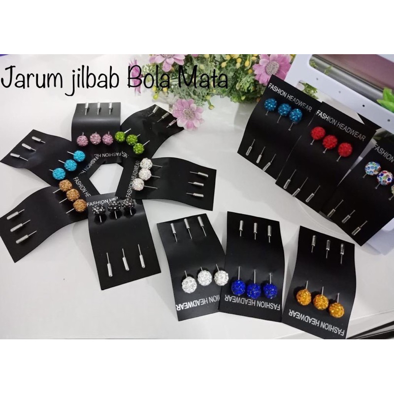 Tuspin Bola Disco per 3 pcs/ Bros Tuspin Bola Mata / Jarum Jilbab bola MT