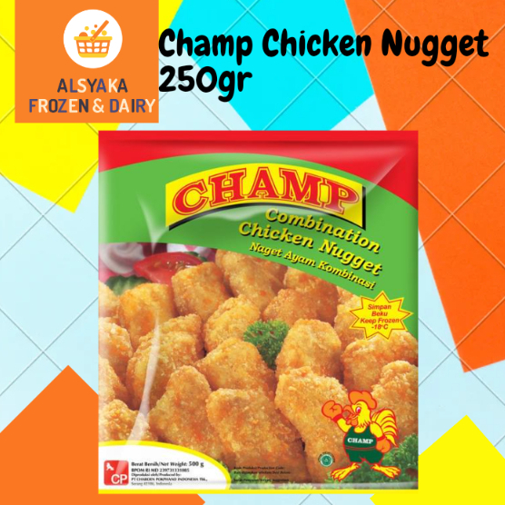 

Champ Chicken Nugget Stick/ Kombinasi/ ABC 250gr