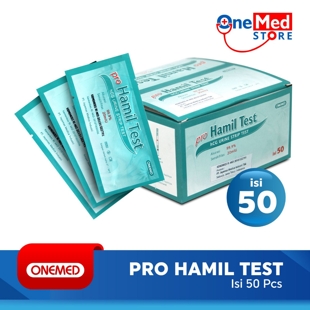 Tes Hamil Pro Hamil Test Onemed Box Isi 50 Pcs