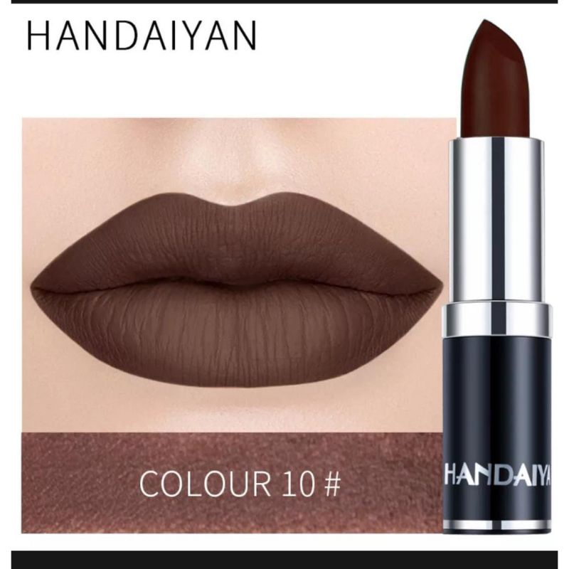 LIPSTICK HANDAIYAN LIP GOSS MATTE COKLAT COFFEE TAHAN LAMA LIPSTIK