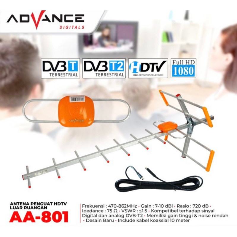 [ORIGINAL] Antena Tv digital outdoor Advance AA801