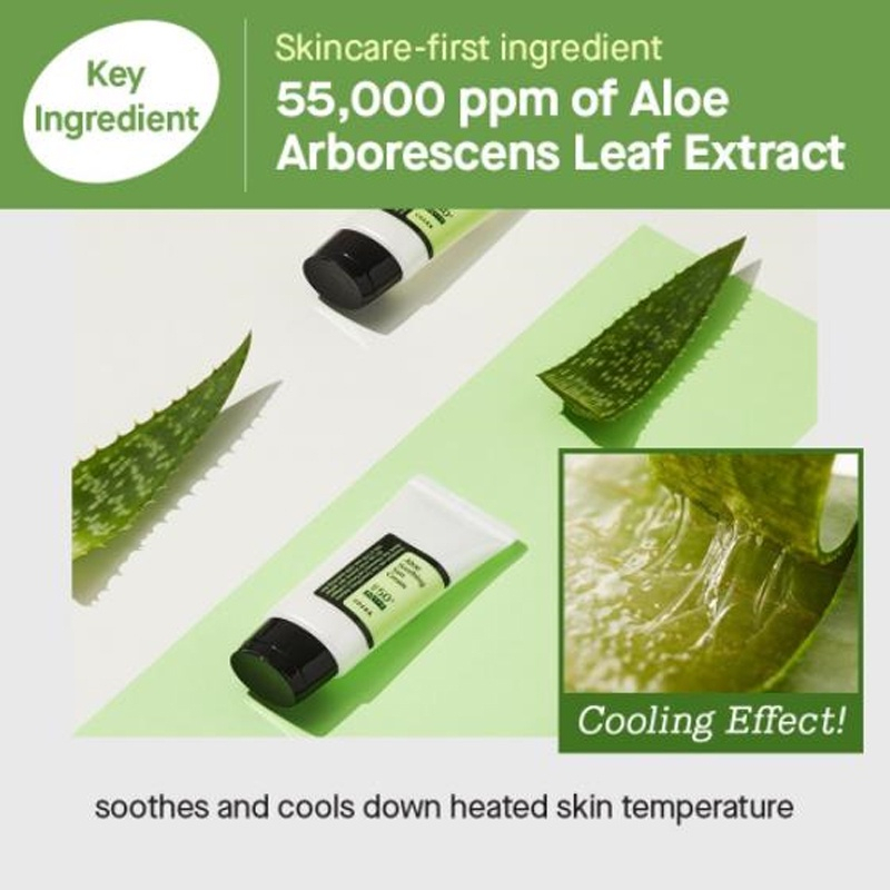 COSRX Aloe Soothing Sun Cream SPF 50+ PA+++ - 50 ml - Sunscreen Wajah dengan Aloe - Skincare