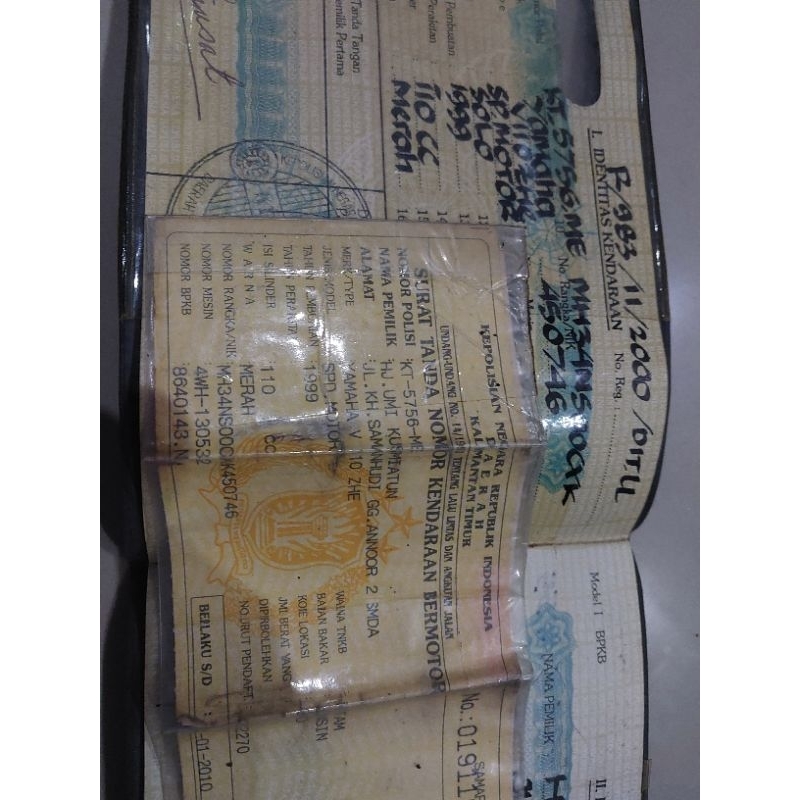 Surat / Dokumen F1ZR Th 1999