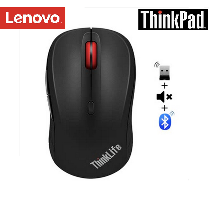 Mouse Silent Wirelees Bluetoth Thinkpad Thinkplus WLM210 Original