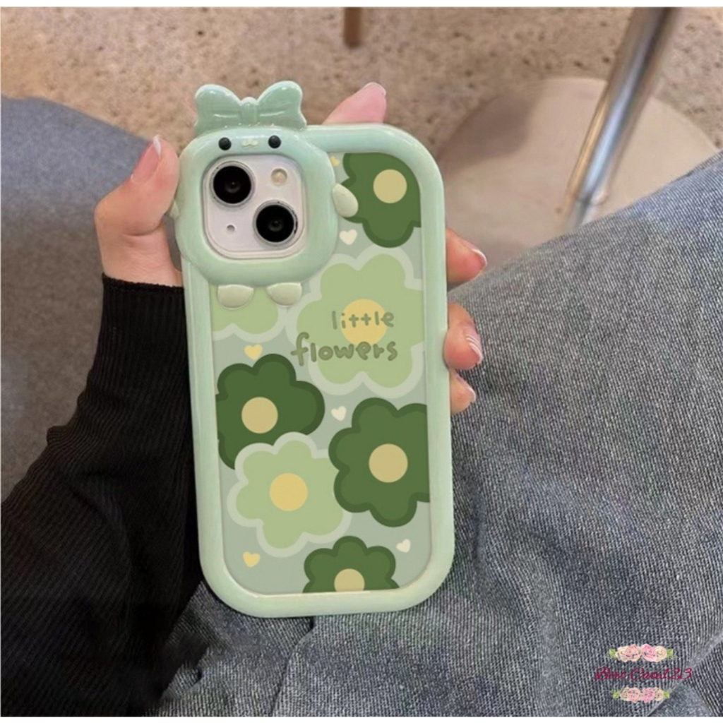 CUSTOM SOFTCASE PITACU FRAME KARAKTER CUSTOM LITTLE FLOWERS FOR IPHONE 6 7 8 6+ 7+ 8+ X XS XR XS MAX 11 12 13 14 PRO MAX BC7597