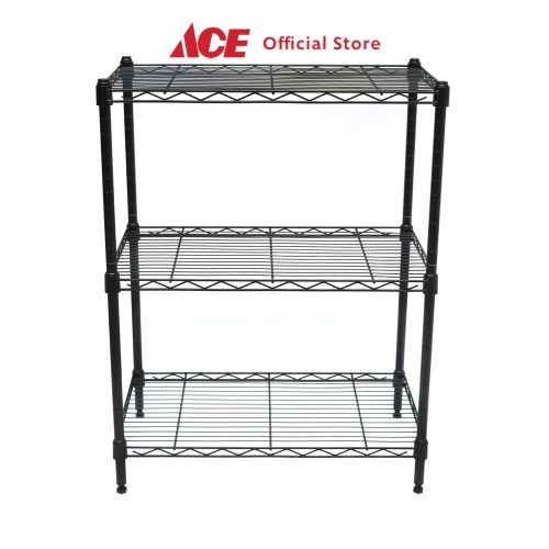 Rak Besi Kecil Wire Rack 3 Tingkat Ambalan 59x34x78 cm ACE Hardware