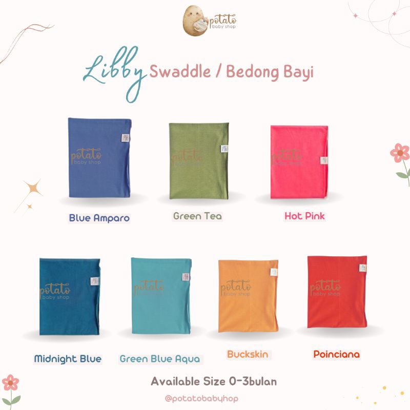 Libby EarthColors Series Swaddle - Bedong Libby