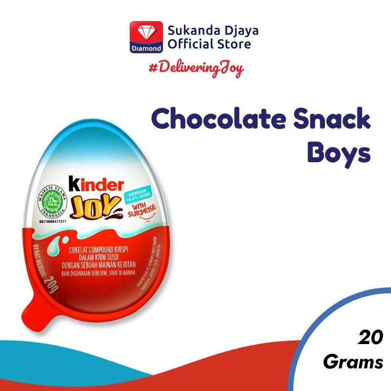 

Kinder Joy Boys Chocolate Snack 20G