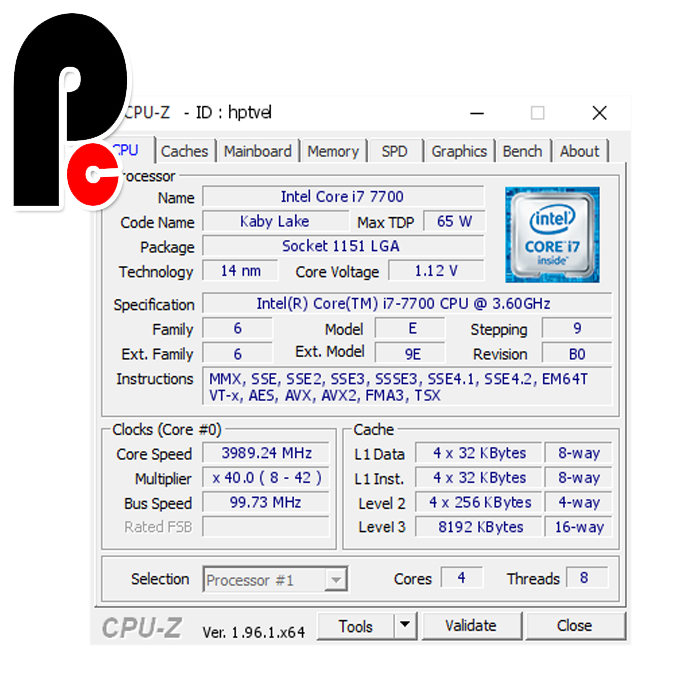 Processor Intel Core i7 7700 LGA 1151