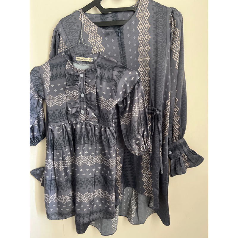 set ibu anak vanilla hijab klamby