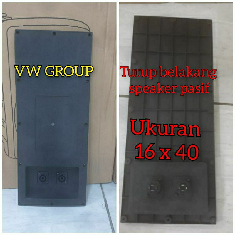 cover tutup belakang box fiber speaker aktif model ramsa 15 inch 16x40 cm