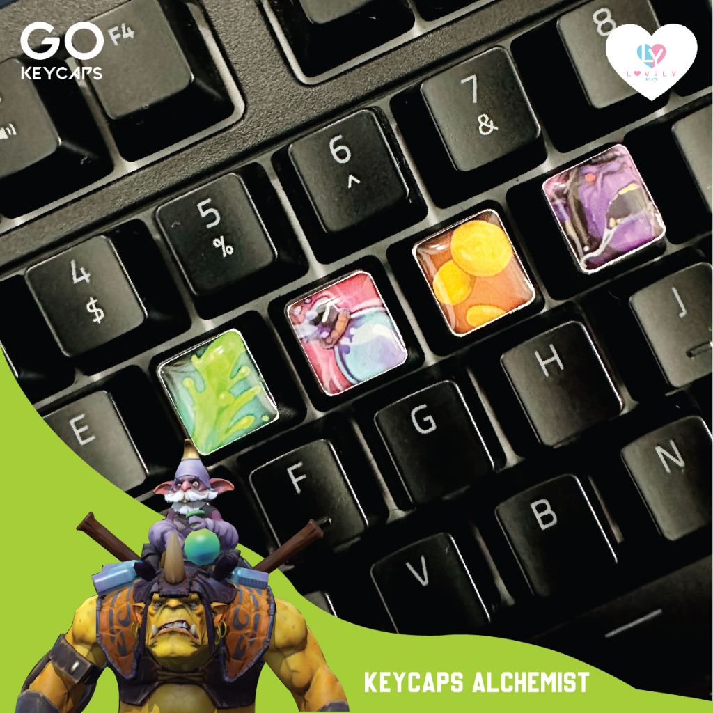 Keycaps PBT Dota 2 Alchemist Ability | GO KEYCAPS