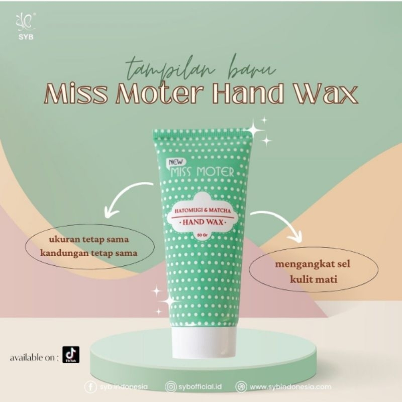 Qeila - Miss Moter Mactha &amp; Hatomugi Hand Wax Original Product By SYB | Ready Stock