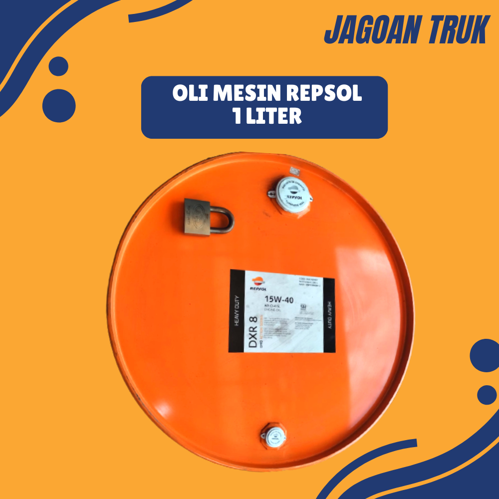 OLI MESIN REPSOL 15W40 API CI-4/SL DXR 8 ENGINE OIL 1 LITER ORIGINAL