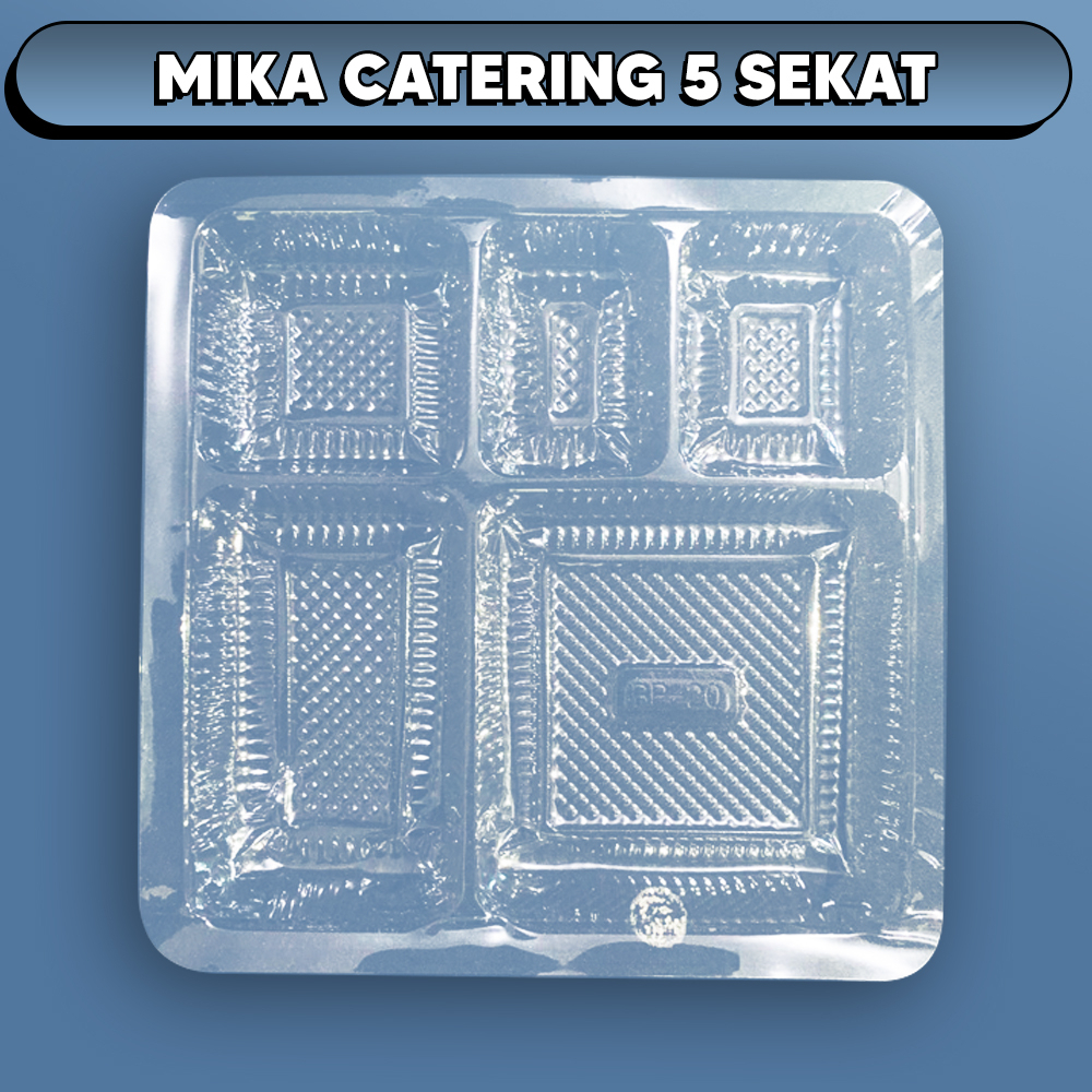 NASI KOTAK SEKAT 5 / MIKA SEKAT NASI BOX TRAY