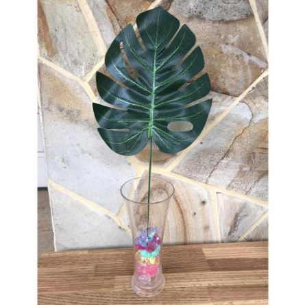 DAUN MONSTERA PHILODENDRON ARTIFICIAL - DAUN PLASTIK MONSTERA DEKORASI