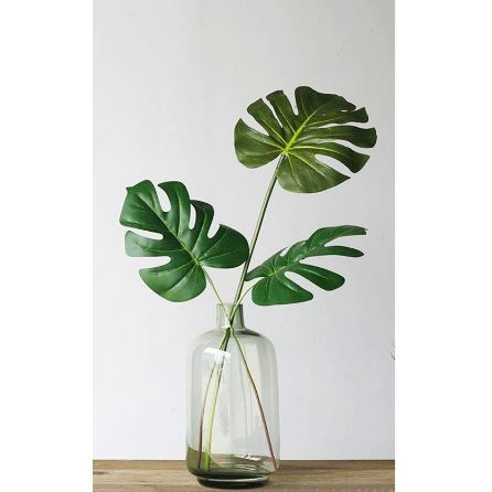 DAUN MONSTERA PHILODENDRON ARTIFICIAL - DAUN PLASTIK MONSTERA DEKORASI