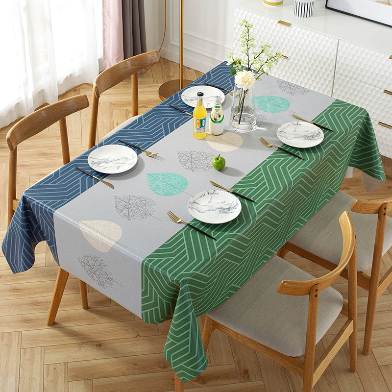 Taplak Meja Makan Premium Waterproof Anti Air Model Bohemian Alas Meja Makan 140*180/140*140cm PVC Table Cloth