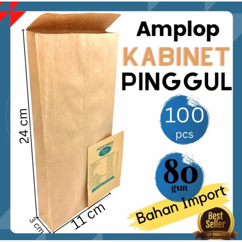 

AMPLOP COKLAT UKURAN KABINET