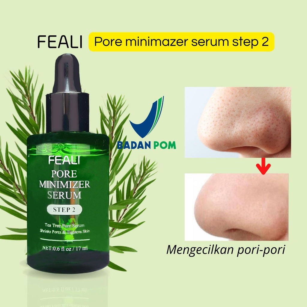 (RM) FEALI Blackhead Remover Mask Step1 Peel Off Free Kertas &amp; Step2 Pore Serum / PENGHILANG KOMEDO