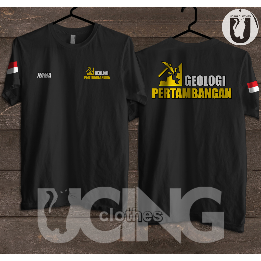 Kaos Baju Geologi Pertambangan Gratis Nama Kamu Kaos Distro