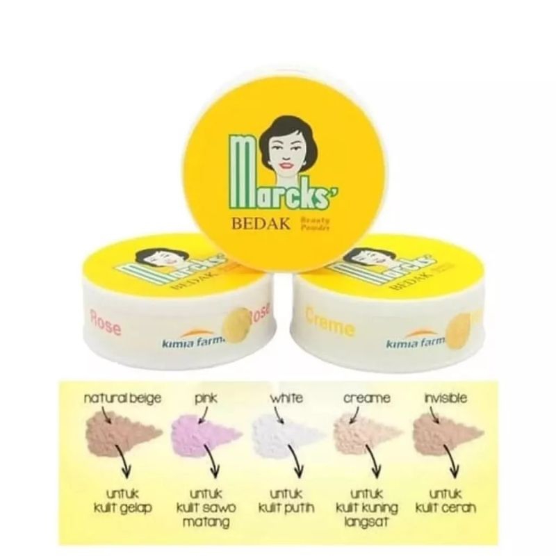 Bedak Marcks Tabur Classic 40gr All Varian || Loose Powder Murah Marcks